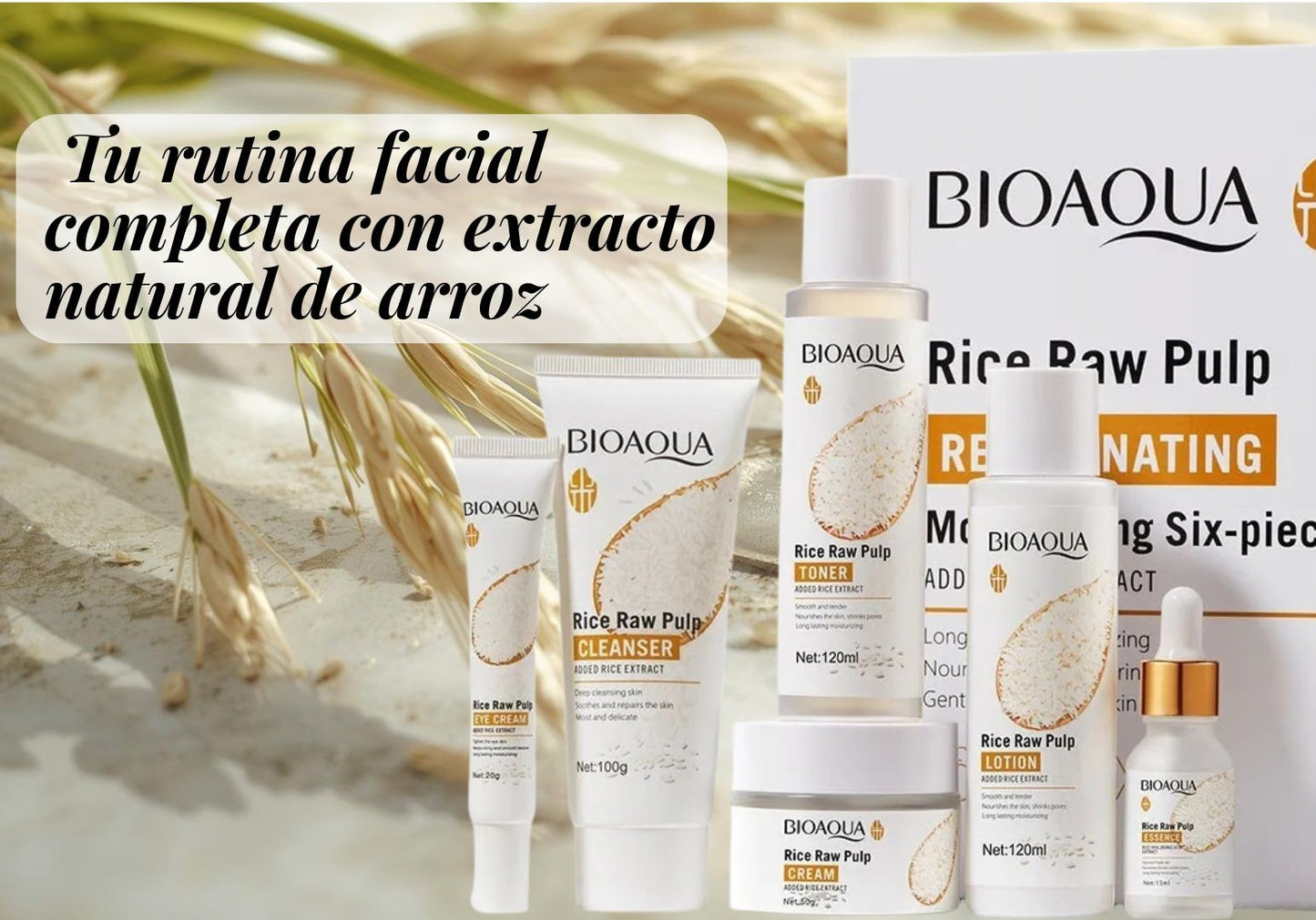 BioAqua Kit Rejuvenecedor Facial de 6 pzs✨
