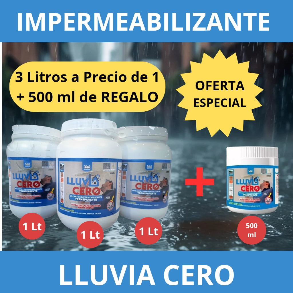 LluviaCero 3x1+500 ml gratis☔