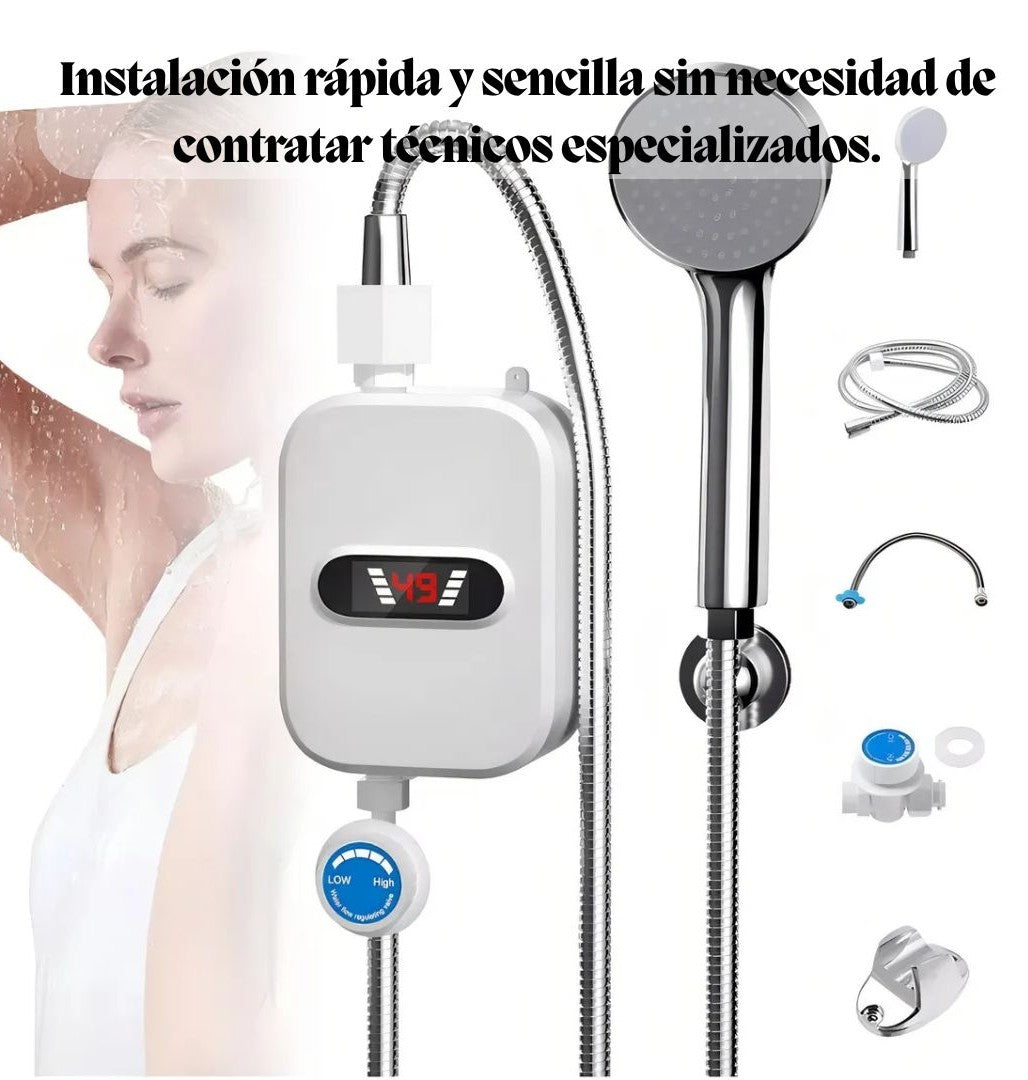 🚿ThermoShower Pro™ 🔥 Calentador de Agua Eléctrico Instantáneo para Ducha