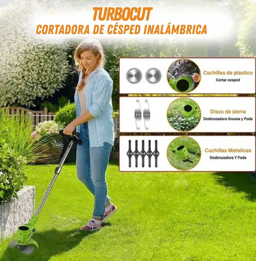 🌿TURBO CUT🌿 Cortadora de Cesped Inalambrica