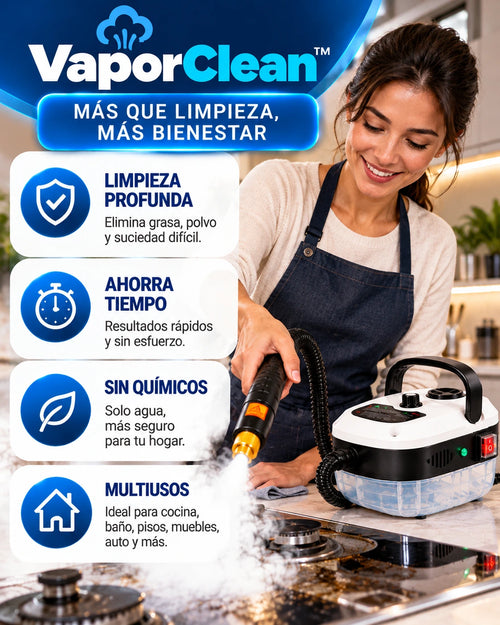 🧼 VaporClean™🔥El poder del vapor contra la grasa y la suciedad✨