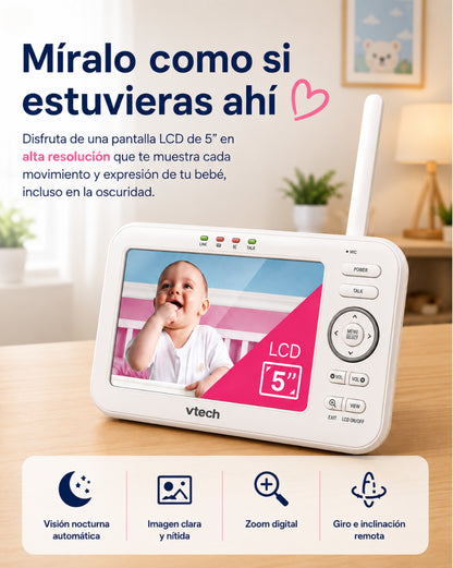 Monitor Vtech💕 Siente la Tranquilidad de verlo, oírlo y cuidarlo aun cuando no estas cerca👶
