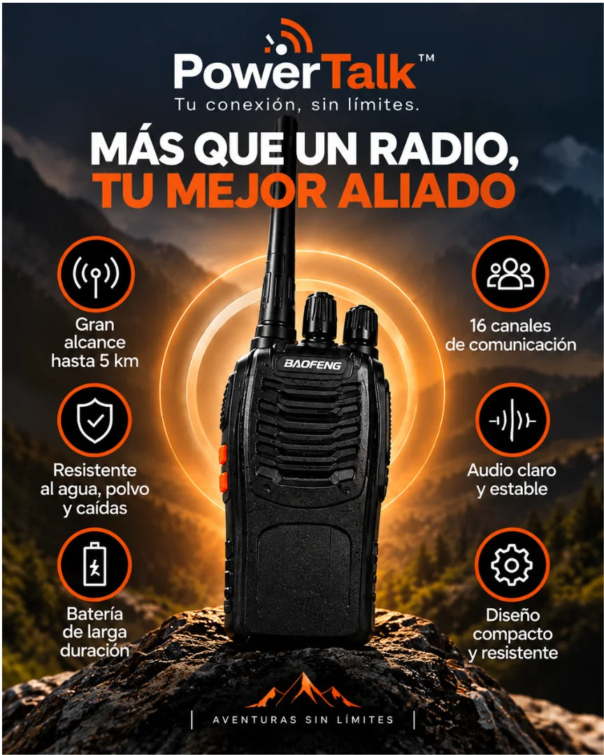 📡 PowerTalk™ 🔊 Tu conexión, sin límites.