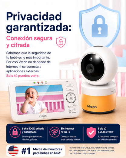 Monitor Vtech💕 Siente la Tranquilidad de verlo, oírlo y cuidarlo aun cuando no estas cerca👶