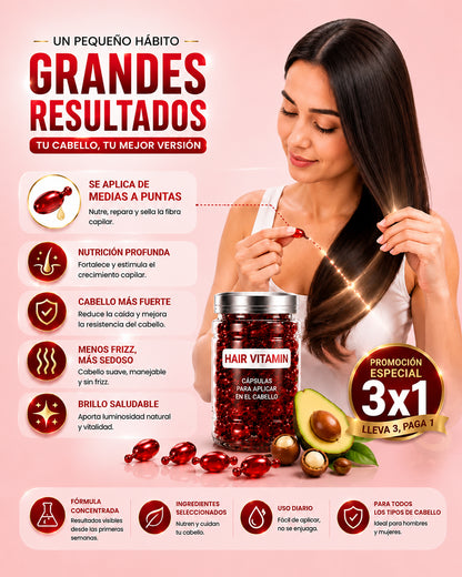 Hair Vitamin 3x1 Tratamiento intensivo reparación capilar💆‍♀️