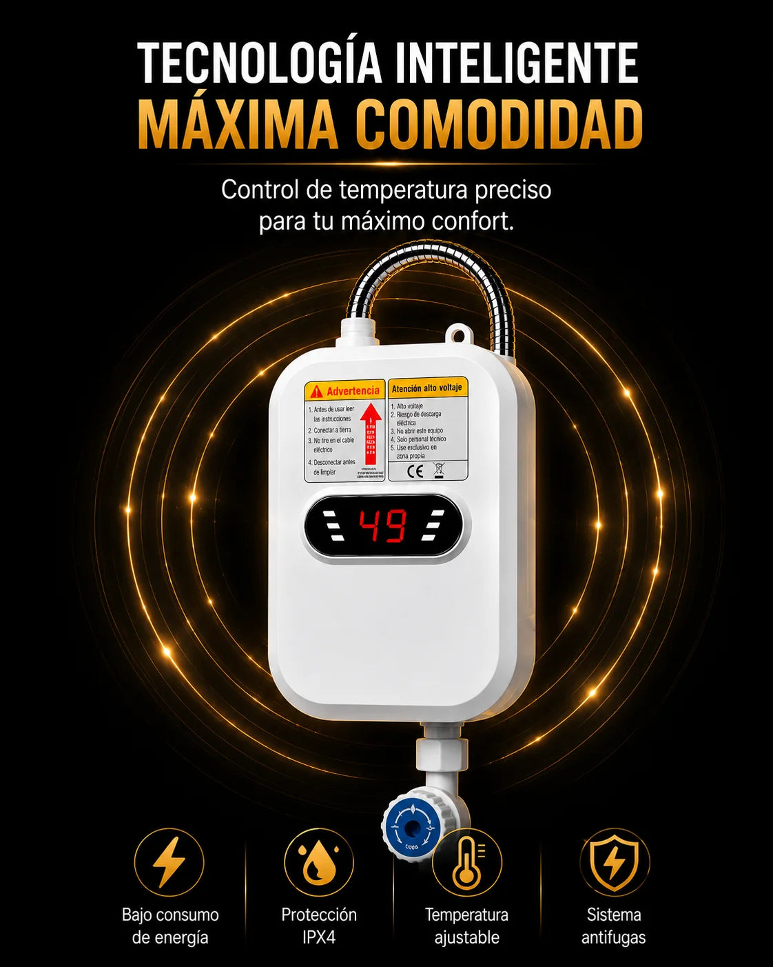 ThermoShower Pro- Calentador De Agua Eléctrico De Ducha🚿