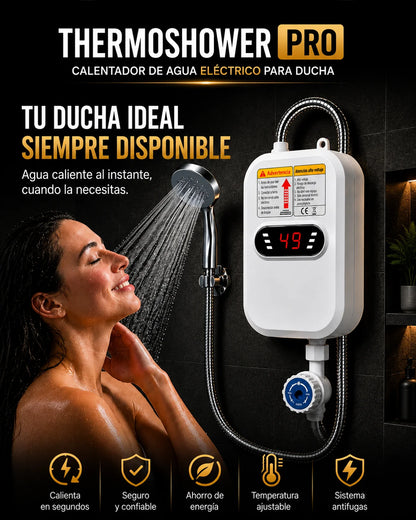 ThermoShower Pro- Calentador De Agua Eléctrico De Ducha🚿