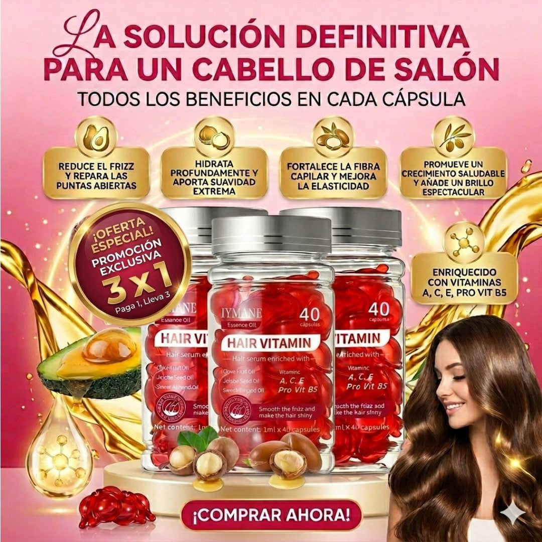 ✨GlowCaps 3x1- Tratamiento intensivo de reparación capilar💇‍♀️