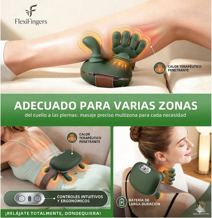FlexiFingers™ Pro – Masajeador 4D con efecto manos reales✋