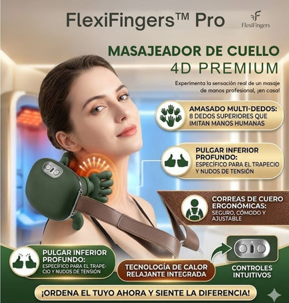 FlexiFingers™ Pro – Masajeador 4D con efecto manos reales✋