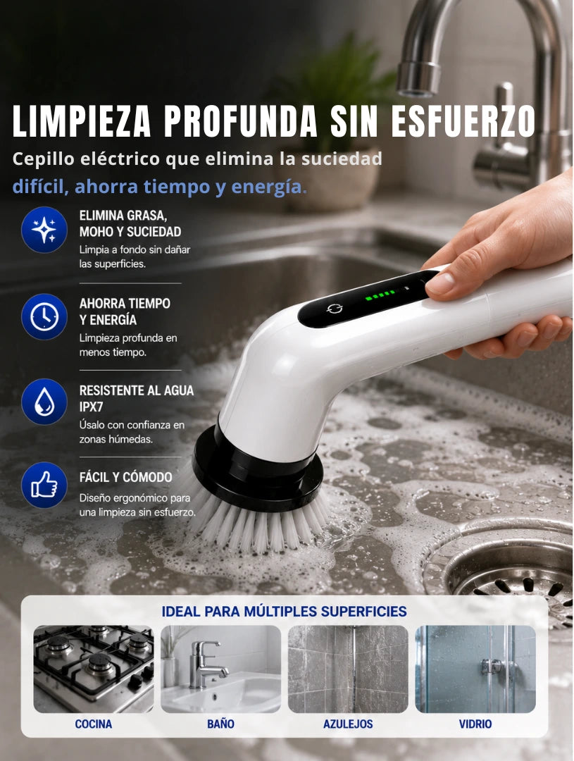 CleanMax Cepillo Eléctrico 9en1✨